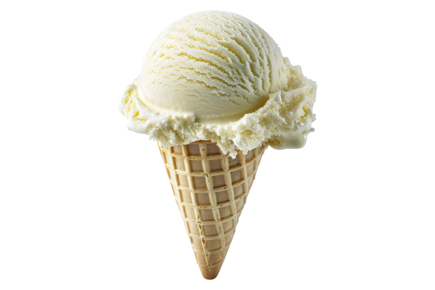 Vanilla Ice Cream Cone png
