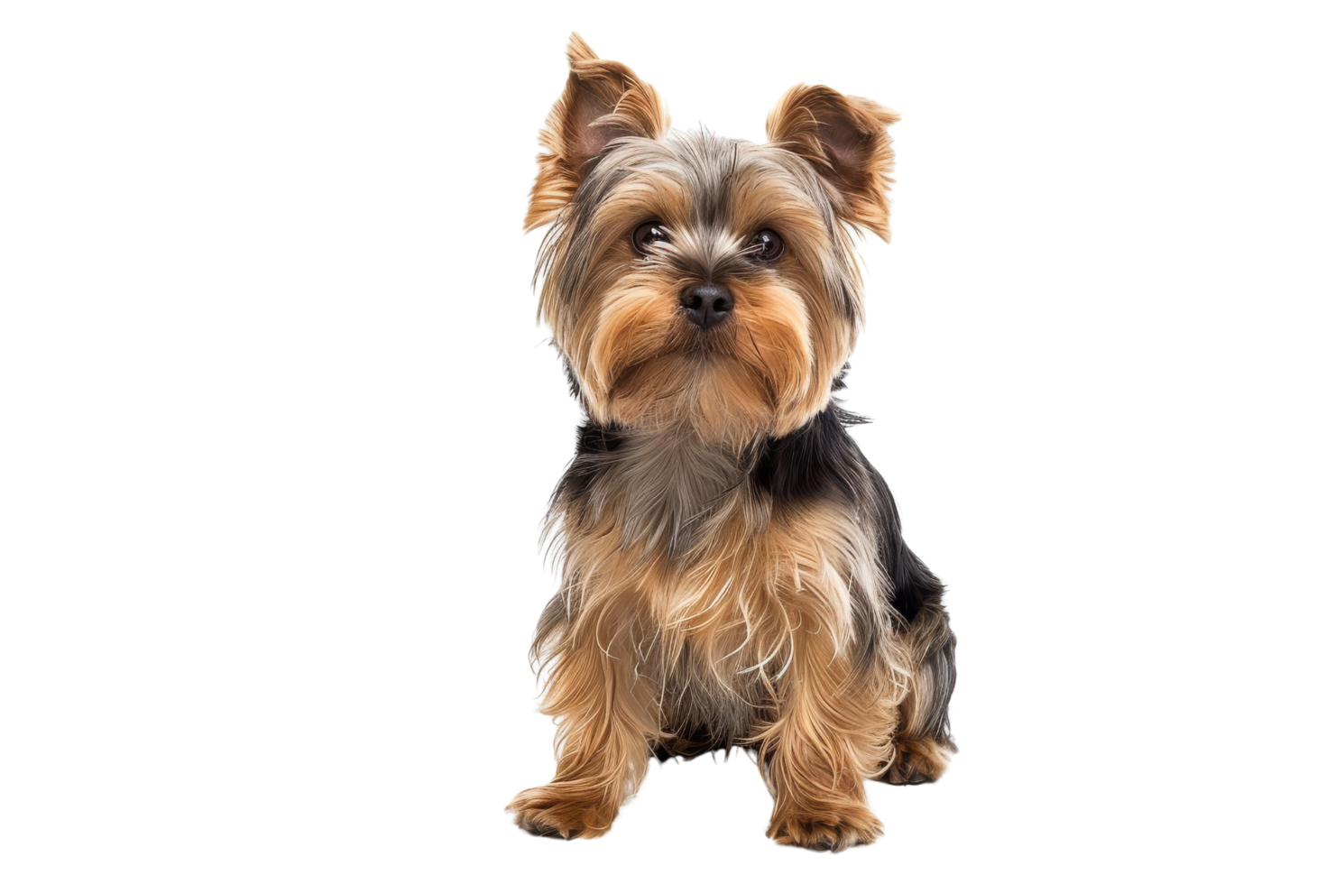Yorkshire Terrier Puppy Sitting png