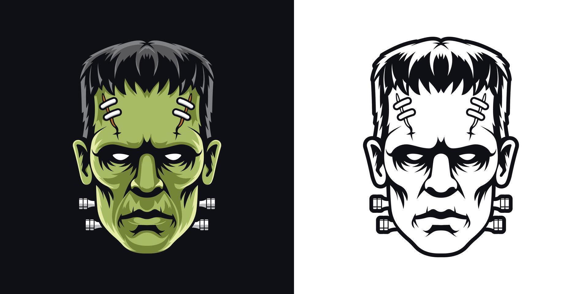 Frankenstein Mascot Illustration vector