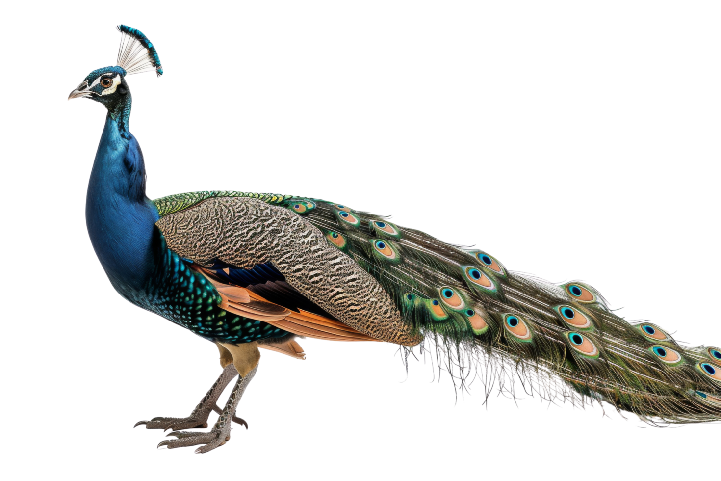 Peacock Standing Isolated png