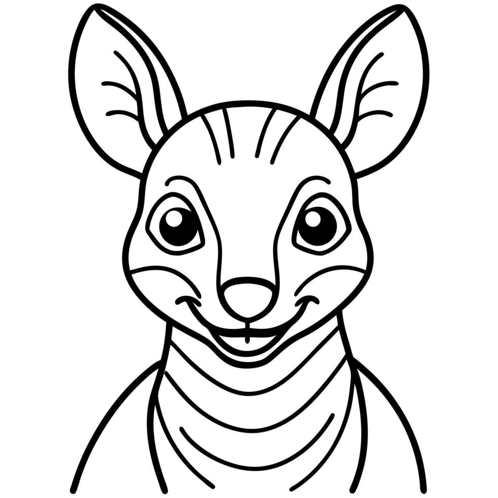 Chevrotain rodent smiles icon vector