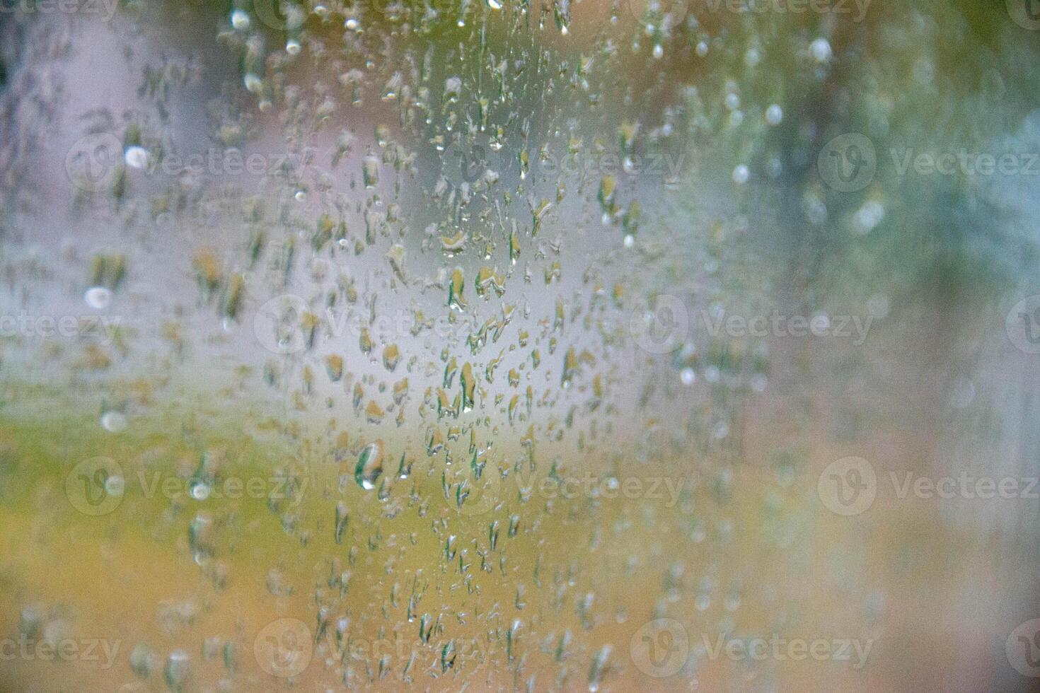 Rain drops on window glass. Abstract background texture. Weather forecast Antalya Turkey, Selective focus. photo