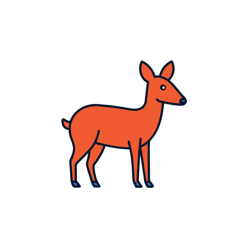 Chinese Water Deer looks icon vector