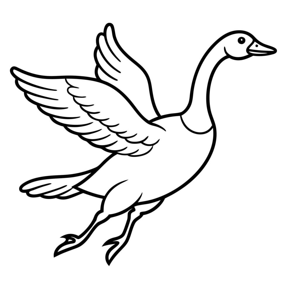 Chinese Goose jumps icon vector