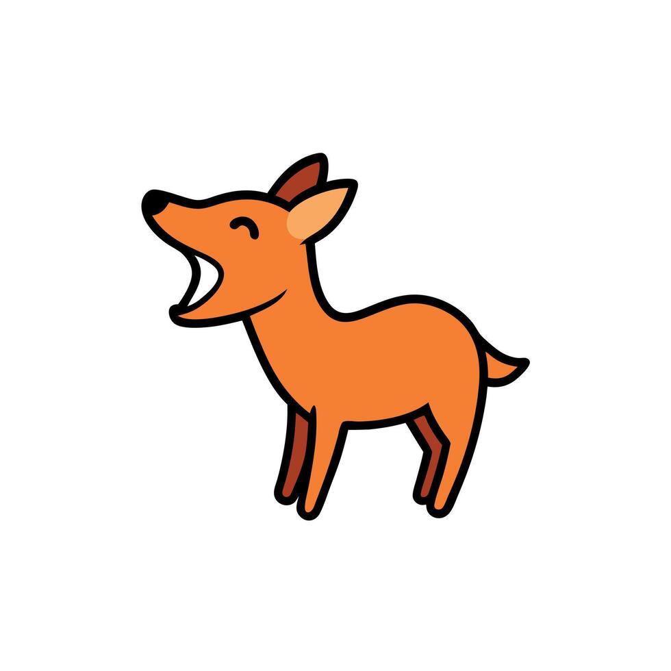 Chinese Water Deer screams icon vector