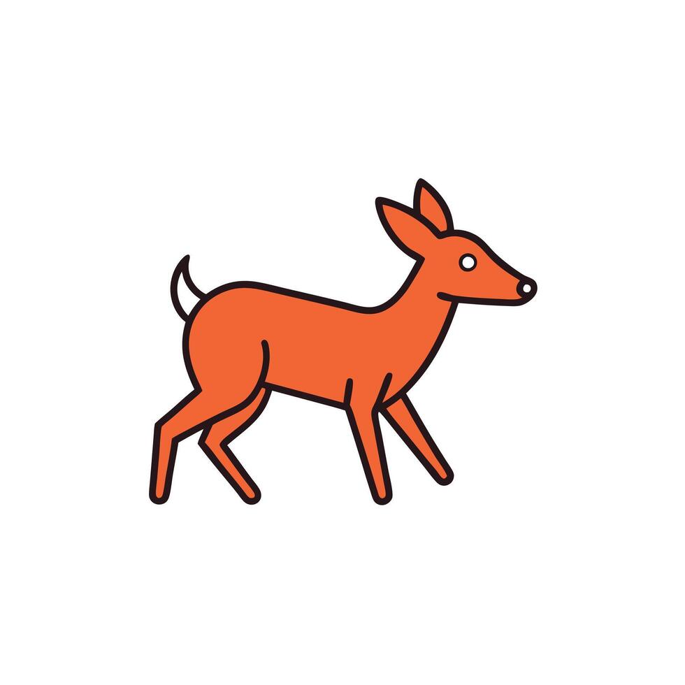 Chinese Water Deer play icon vector