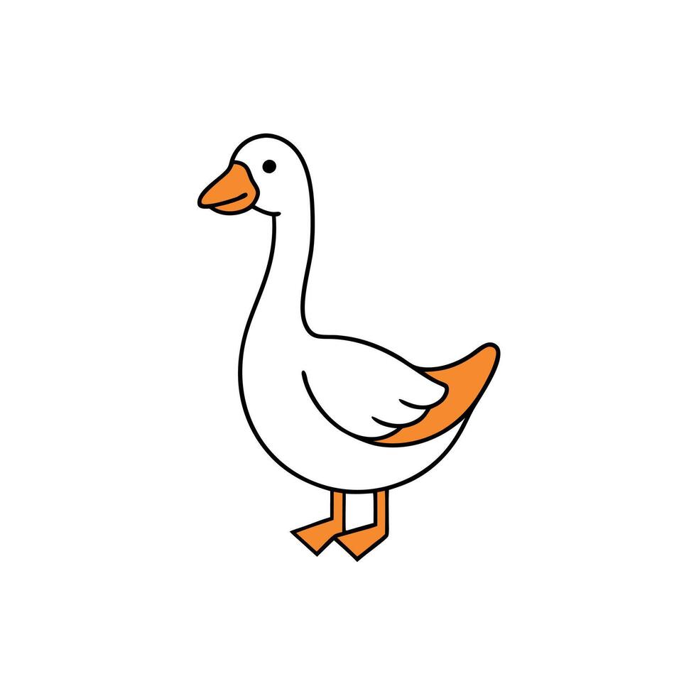 Chinese Goose knocks icon vector