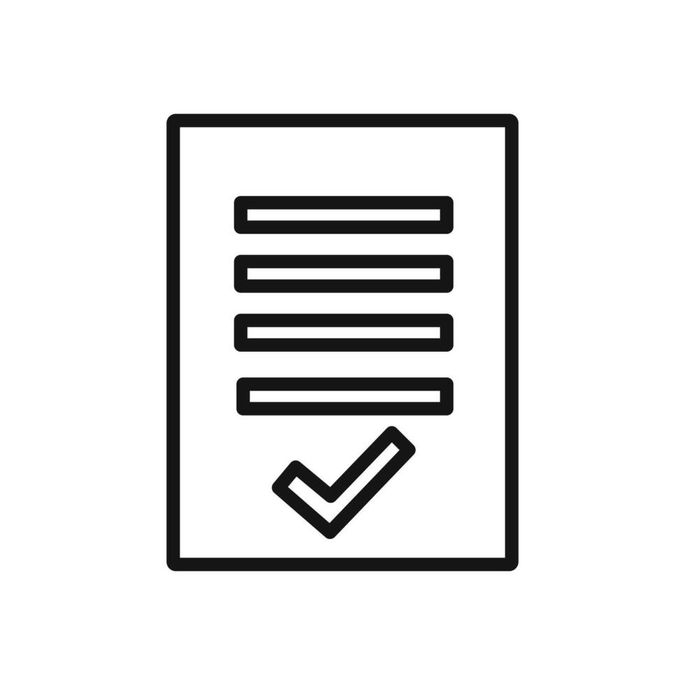 Document petition icon linear graphics set vector