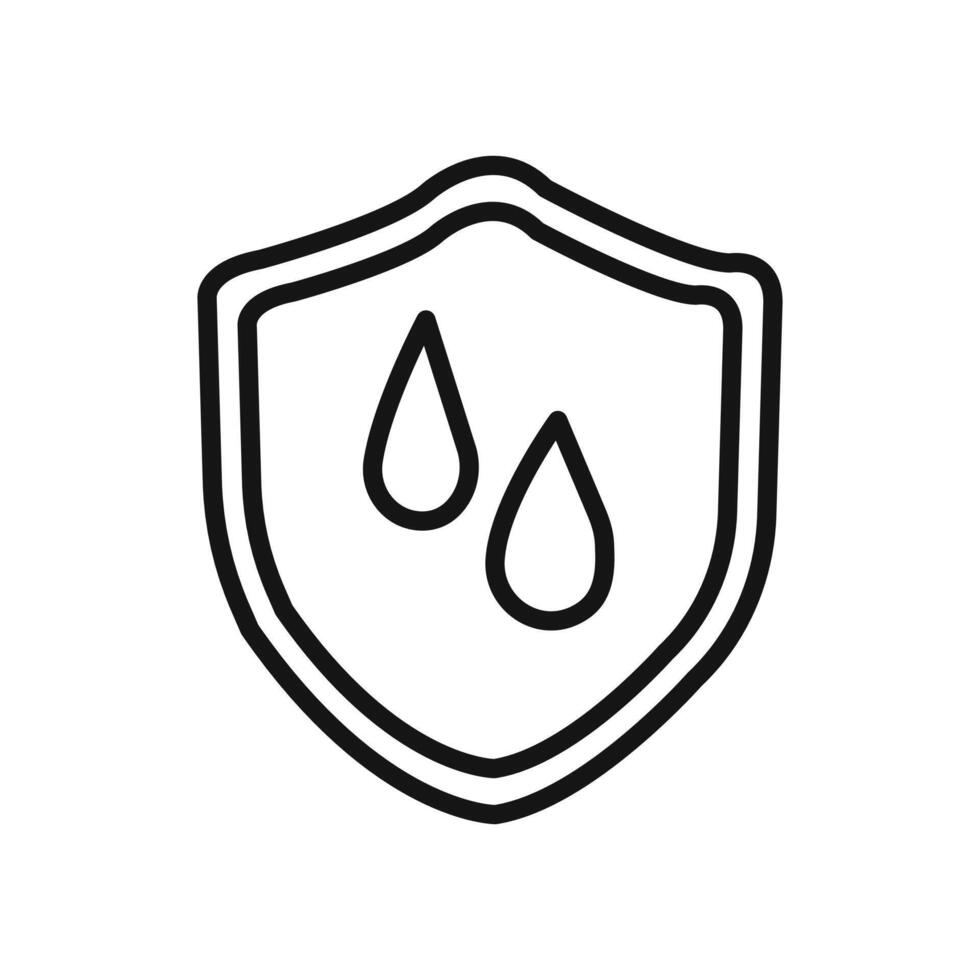 Ipx5 waterproof icon linear graphics set vector