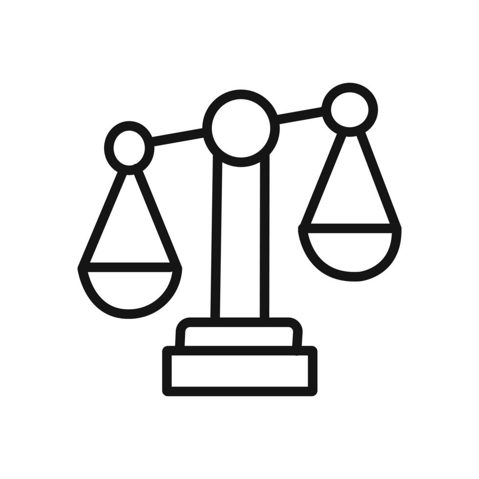 Unfair icon linear graphics set vector