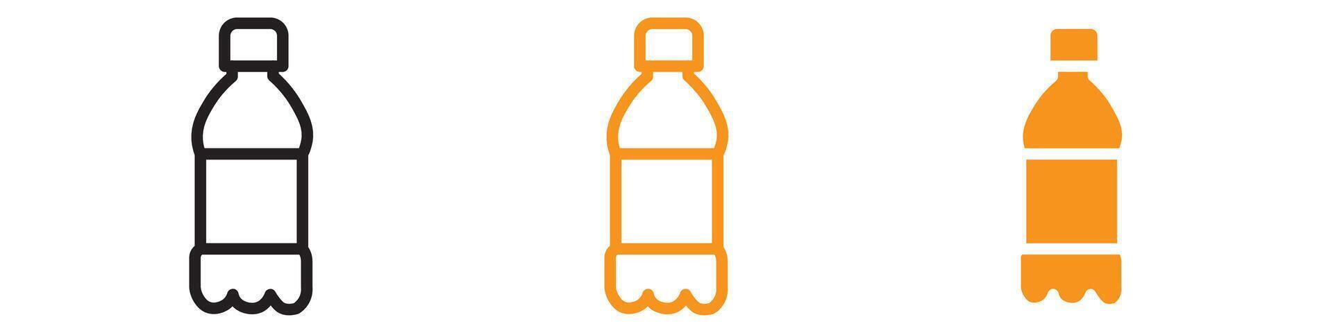 Reusable Bottle Icon for Eco-Friendly Products and Water Containers vector