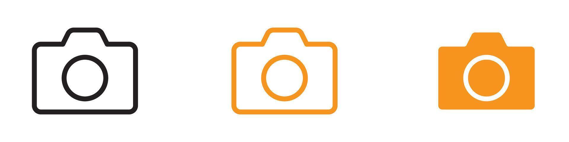 High-Resolution Camera Icon for Photography Equipment vector