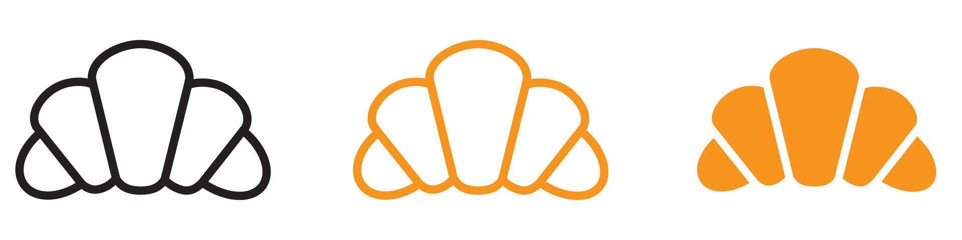 Freshly Baked Croissant Icon Perfect for Bakery Logos and Menus Delicious Pastry Representation for Breakfast and Brunch Promotions vector