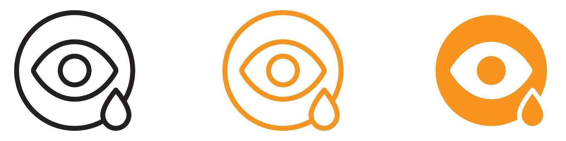Tearful Crying Icon Expressing Emotions for Messaging Apps and Social Media Versatile Symbol for Sadness and Emotional Communication vector