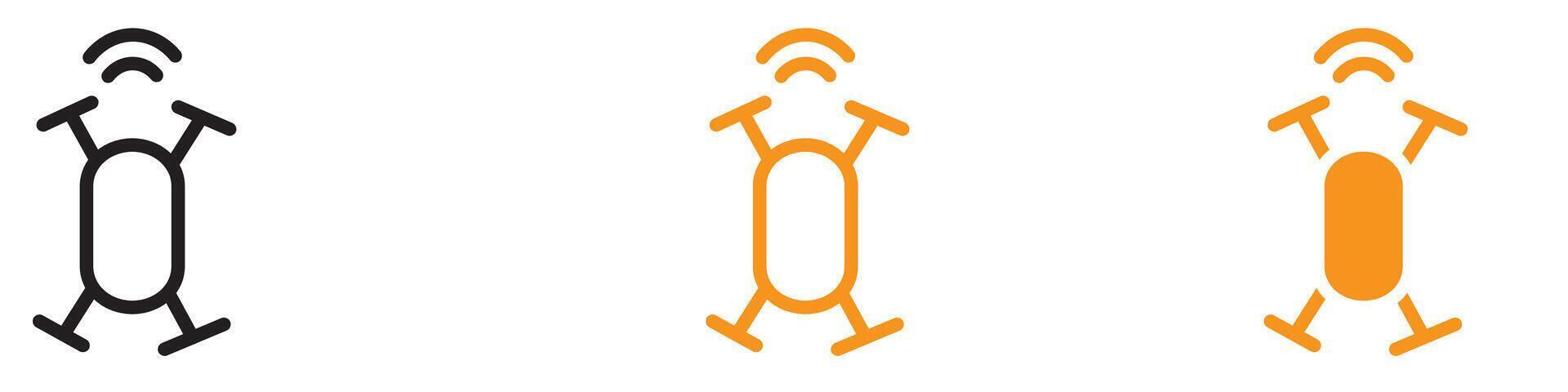 Advanced Drone Technology Icon for Aerial Photography and UAV Graphics Perfect for Illustrating Modern Drone Capabilities and Tech Innovations vector