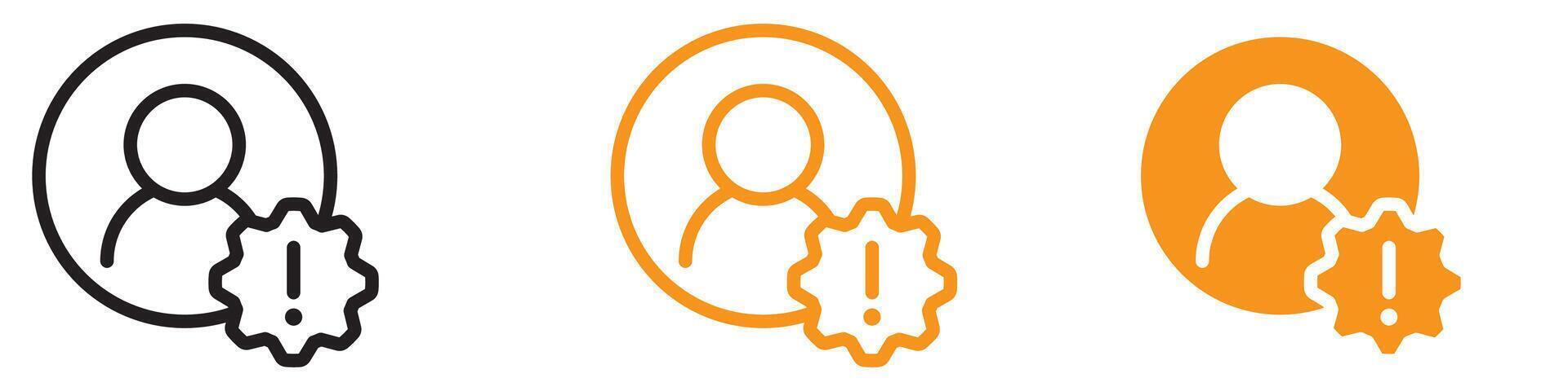 Deceptive Fake Account Icon for Cybersecurity and Online Fraud Illustrations Highlighting the Importance of Digital Identity Verification vector