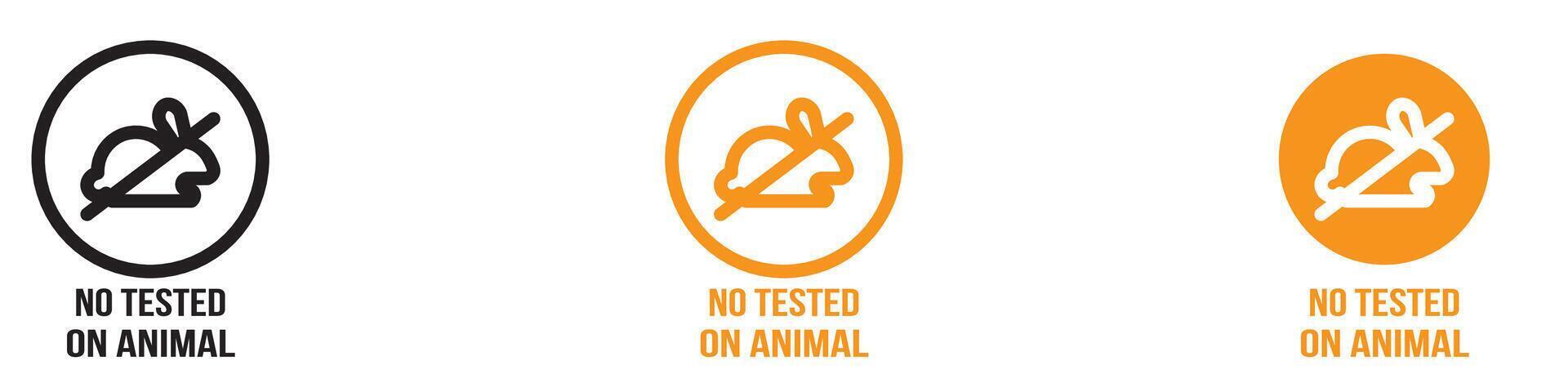 Ethical Not Tested on Animals Icon for Cruelty-Free Products and Ethical Brands Graphics Perfect for Representing Animal-Friendly Products vector