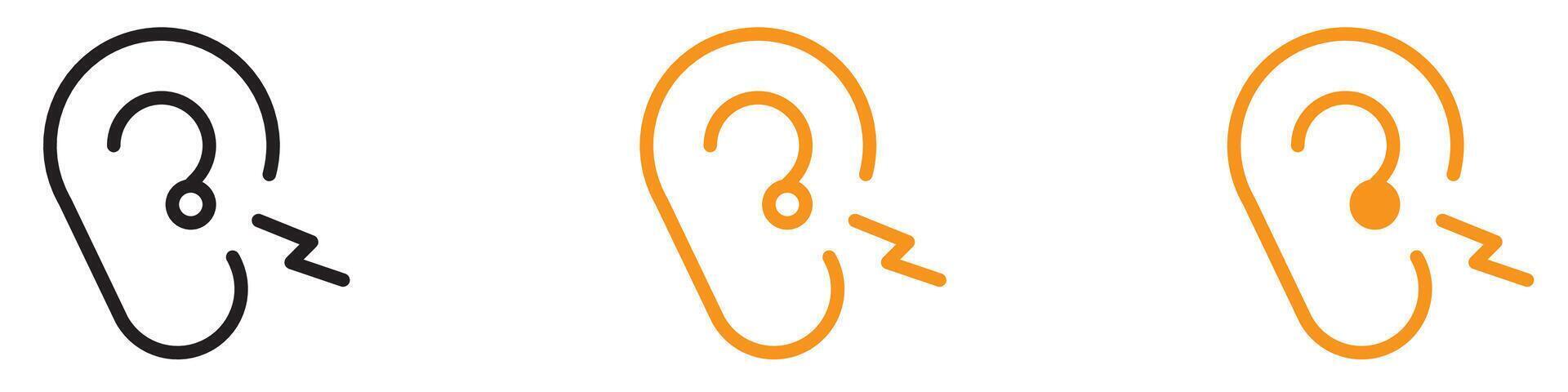 Medical Otitis Icon for Health and Ear Care Graphics Essential for Representing Ear Infections and Medical Treatment vector