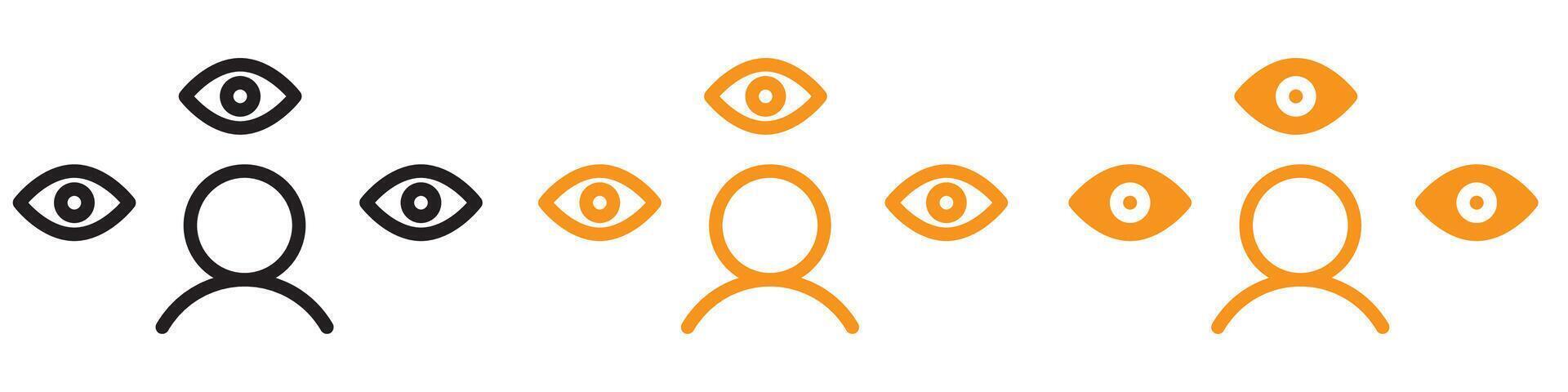 Psychological Paranoia Icon for Mental Health Awareness Graphics Perfect for Representing Anxiety and Psychological Conditions vector