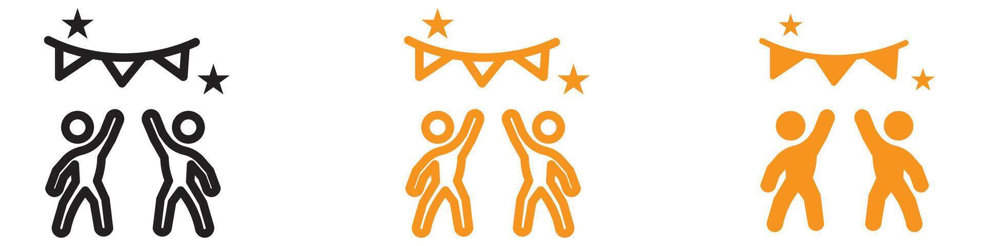 Celebratory Party Icon for Social Gatherings and Festivities Graphics Essential for Representing Parties and Special Events vector