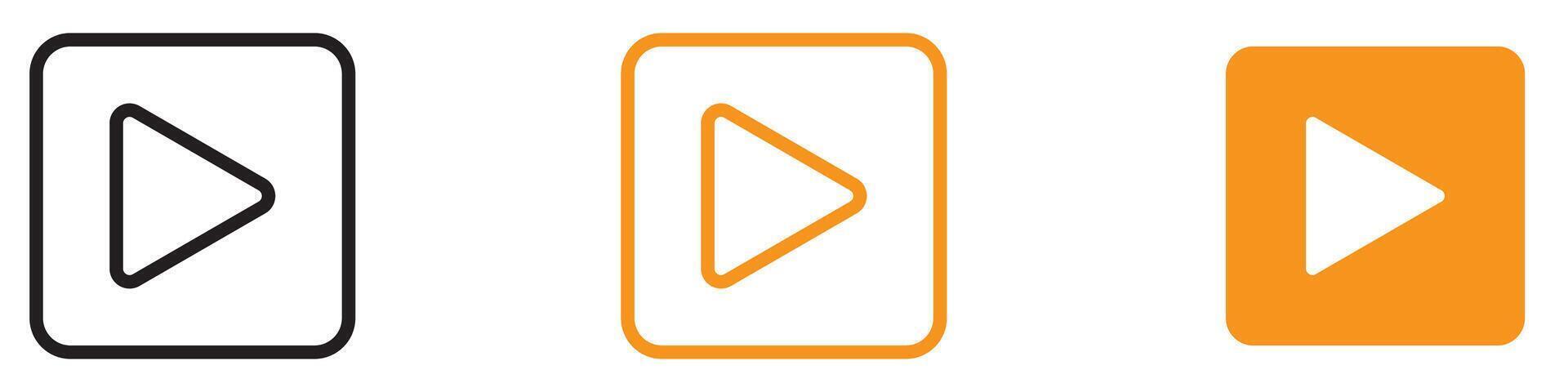 Playful Play Button Icon for Media and Entertainment Graphics Essential for Representing Play Function in Audio and Media vector
