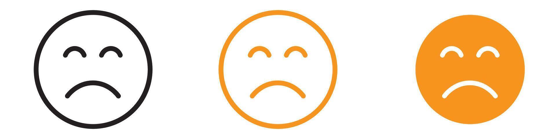 Emotional Regret Expression Icon for Communication and Emoticons Graphics Perfect for Representing Regret and Apology vector