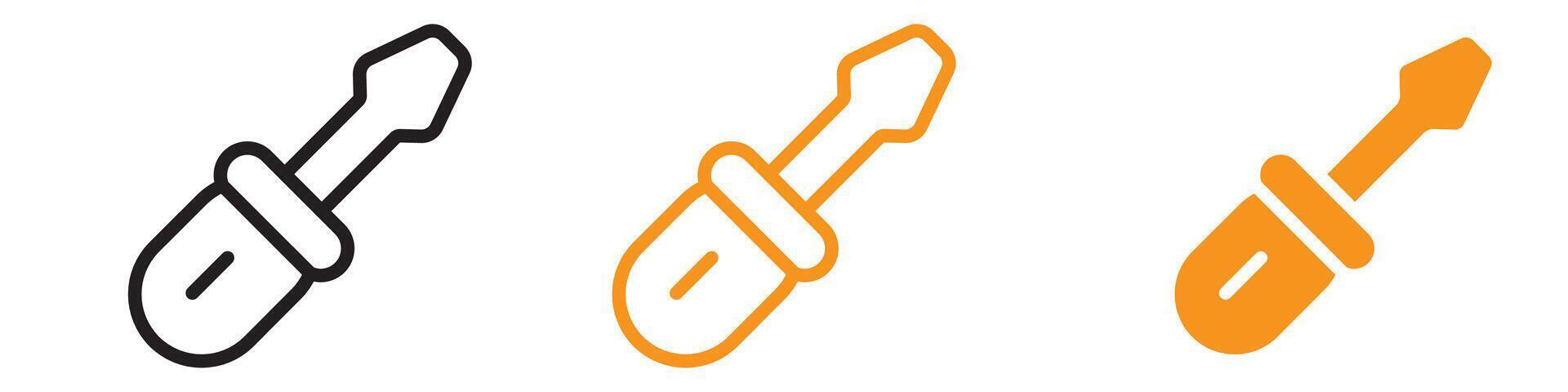 Handy Screwdriver Icon for Tools and Repair Graphics Essential for Representing Screwdrivers and Repair Tools vector