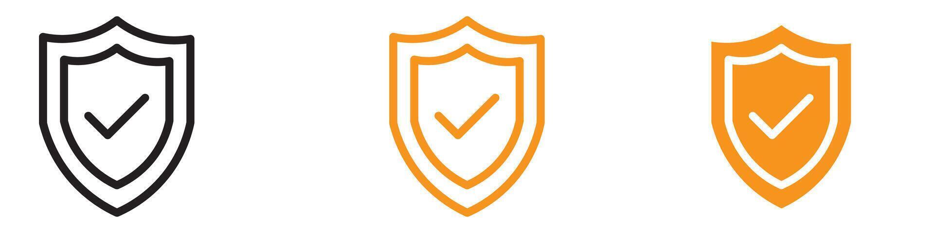 Protective Shield Icon for Security and Defense Graphics Perfect for Representing Shields and Protective Measures vector