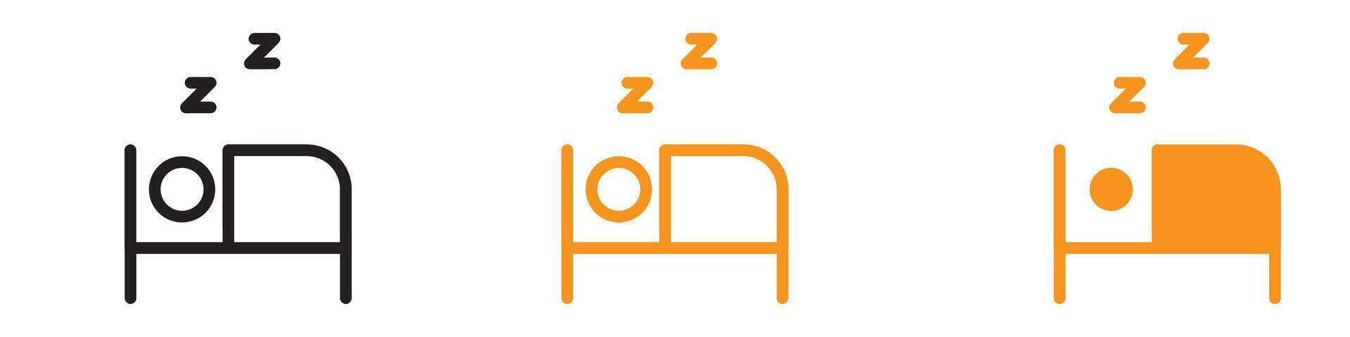 Restful Sleep Icon for Health and Wellness Graphics Ideal for Representing Sleep and Restful Nights vector