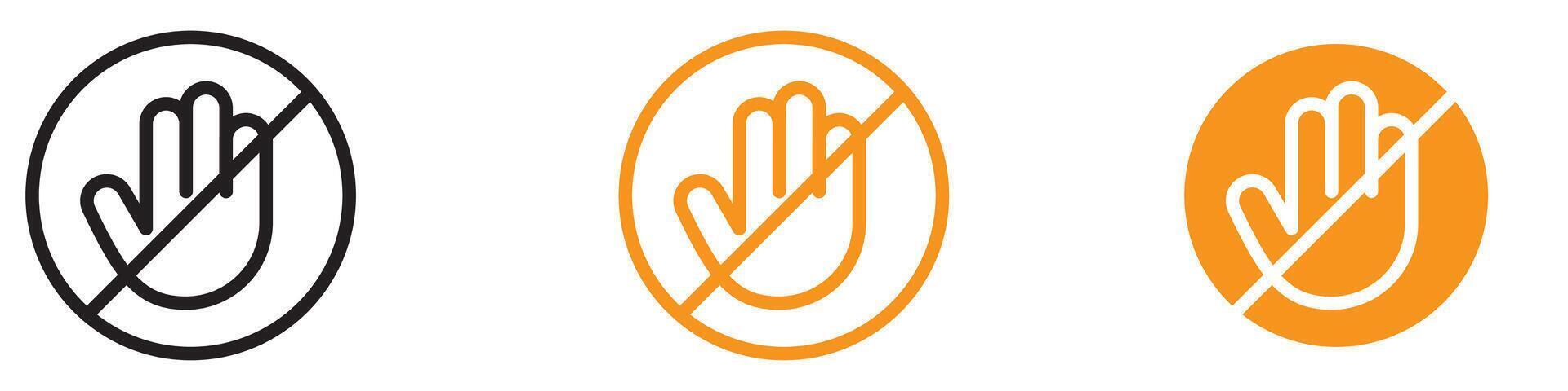 Anti-Violence Stop Violence Icon for Social Awareness and Safety Graphics Perfect for Representing Anti-Violence Campaigns and Safety Messages vector