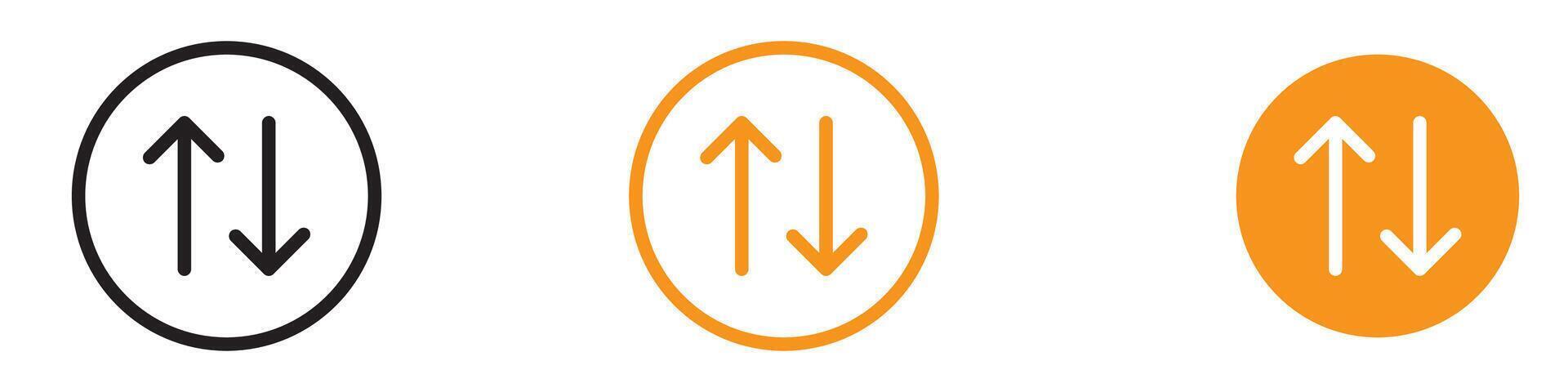Exchange Swap Icon for Finance and Transactions Graphics Perfect for Representing Swapping and Exchange Processes vector