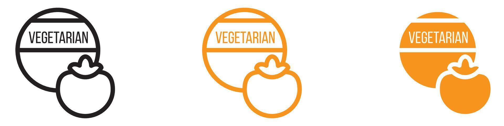 Healthy Vegetarian Food Diet Icon for Nutrition and Lifestyle Graphics Ideal for Representing Vegetarian Diets and Healthy Eating vector