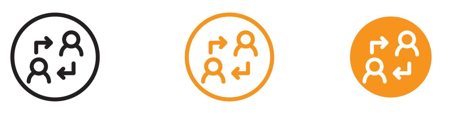 Functional User Switch Icon for Interface and Account Management Graphics Essential for Representing User Switching and Account Management vector