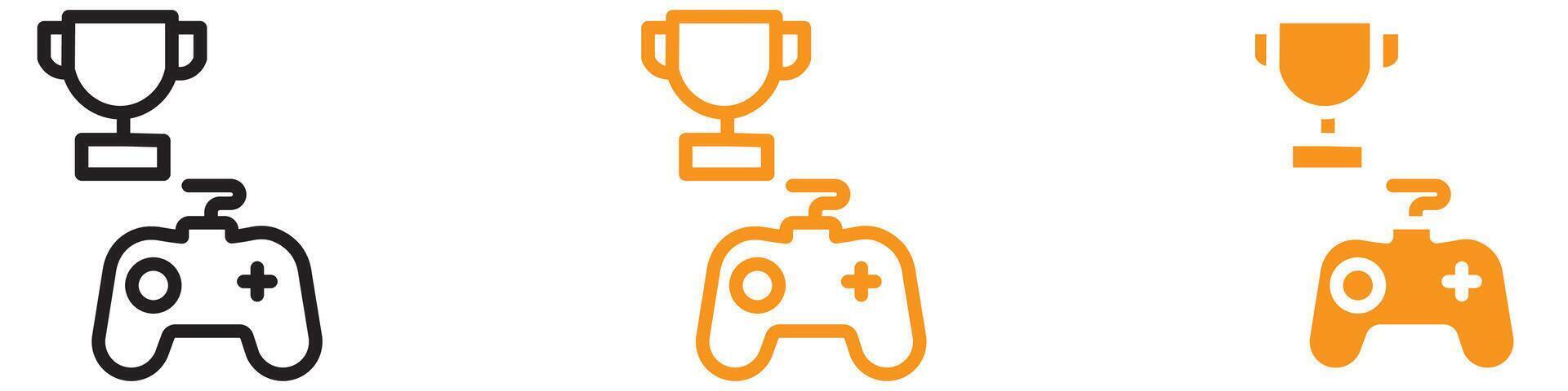 Competitive Game Contest Icon for Gaming and E-Sports Graphics Perfect for Representing Gaming Competitions and E-Sports Tournaments vector