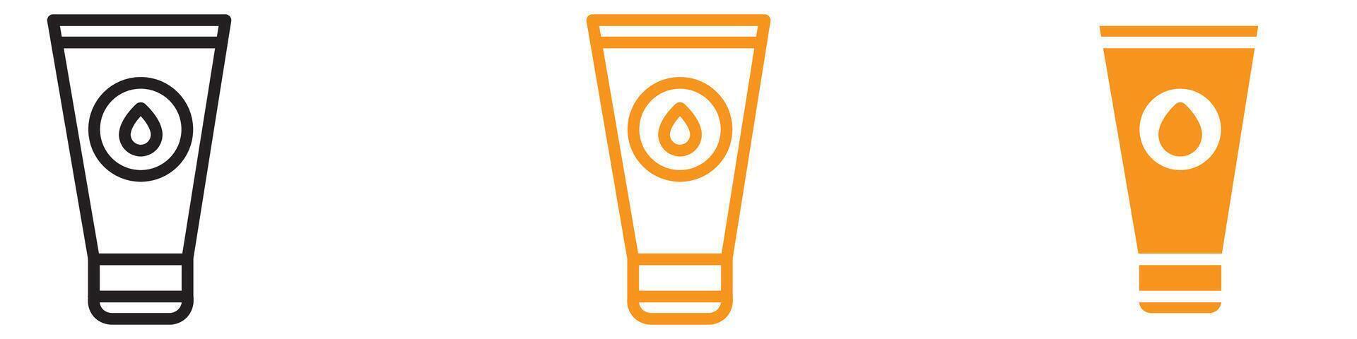 Smooth Water-Based Lubricant Icon for Health and Personal Care Graphics Ideal for Representing Lubricants and Personal Care Products vector