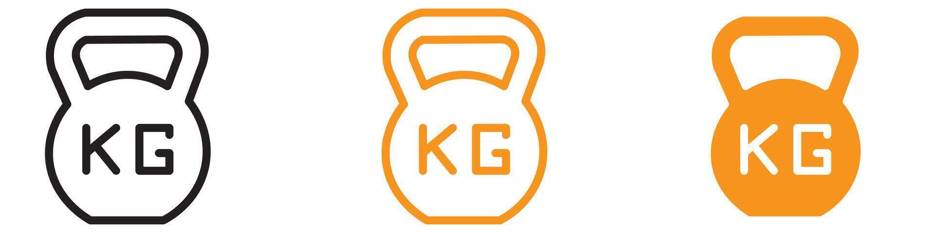 Measurable Weight Kilogram Icon for Fitness and Health Graphics Ideal for Representing Weight Measurement and Fitness Goals vector