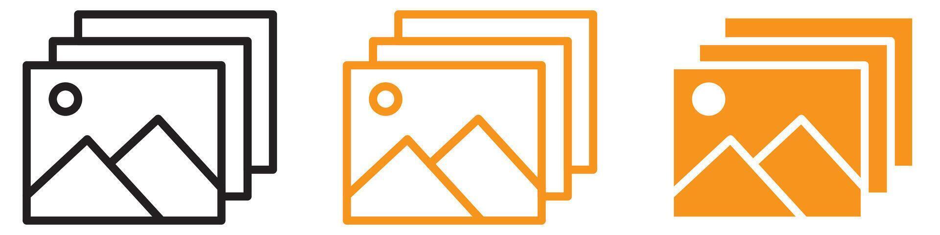 Versatile Image or Photo Icon for Photography and Media Graphics Ideal for Representing Images and Photos in Digital Media vector