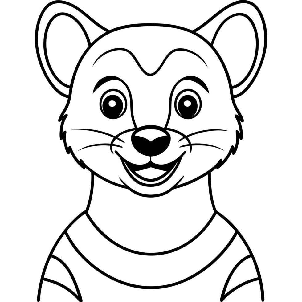 Civet rodent smiles icon vector