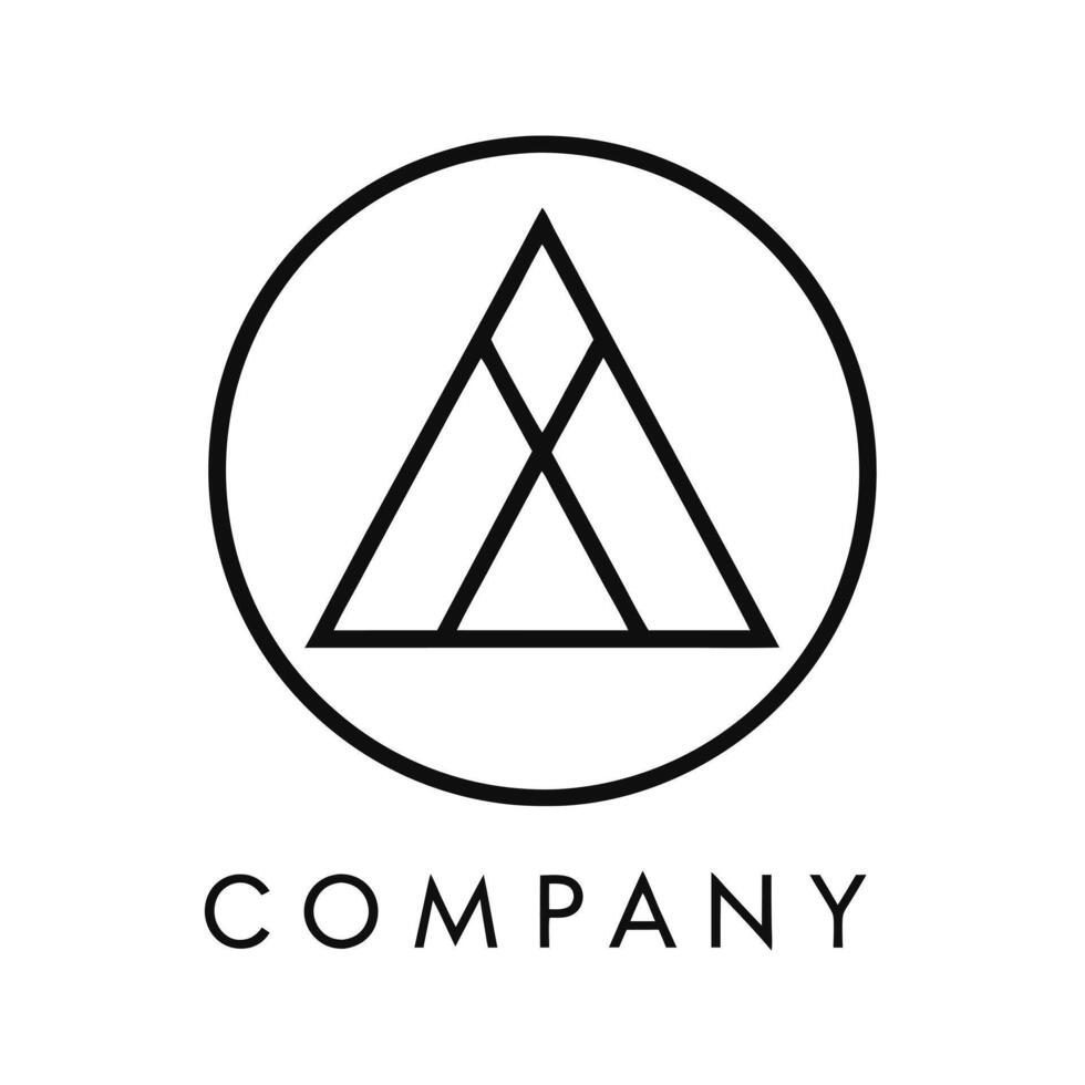 Creative and Elegant Abstract Minimalistic Logo Design for any Brand, Company vector