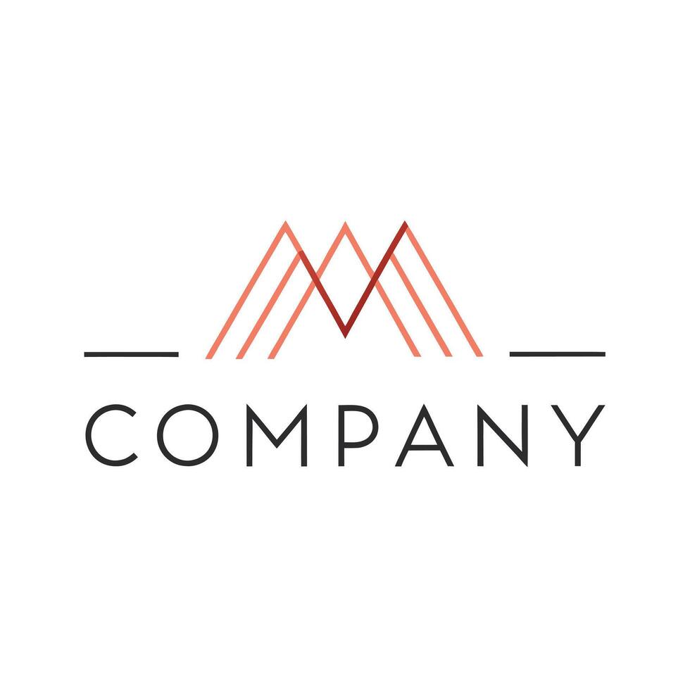 Creative and Elegant Abstract Minimalistic Logo Design for any Brand, Company vector