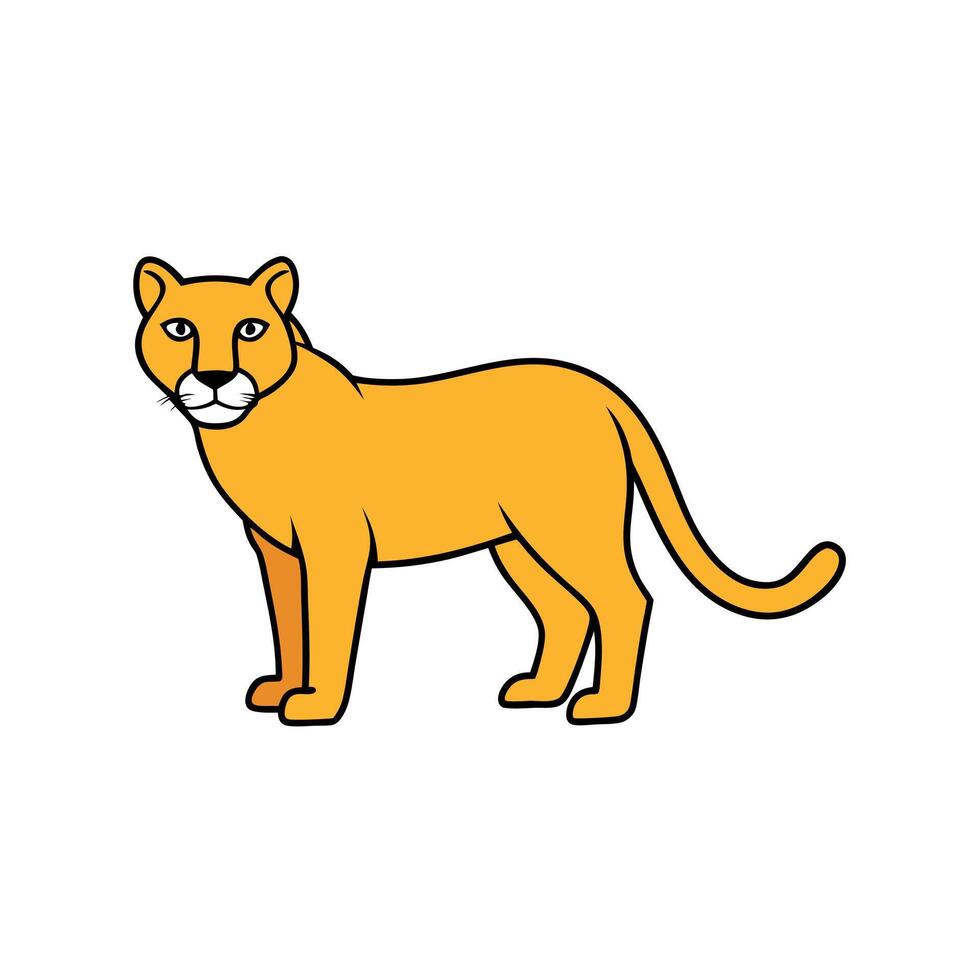 Clouded Leopard looks icon vector