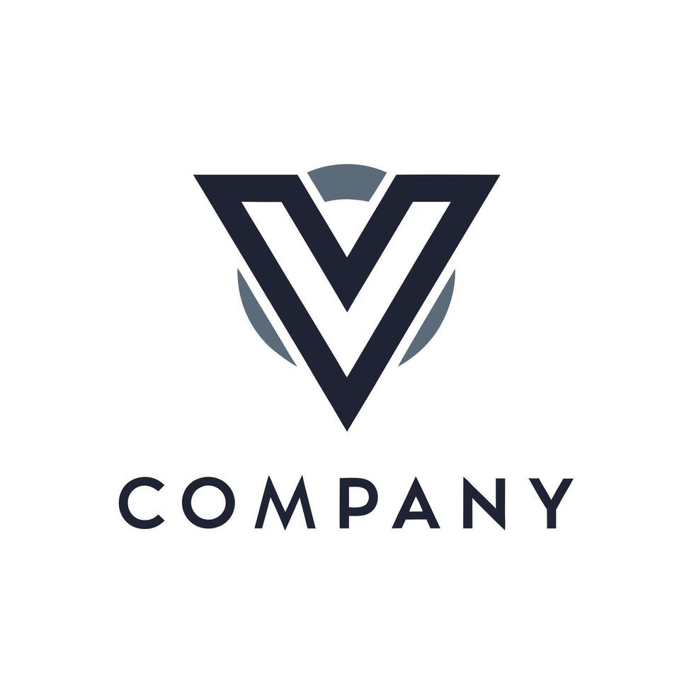 Creative and Elegant Abstract Minimalistic Logo Design for any Brand, Company vector
