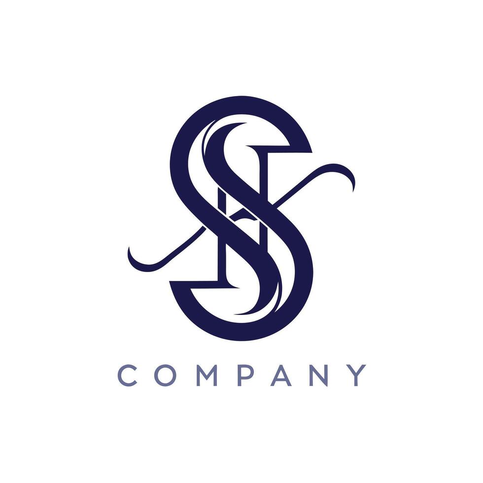 Creative and Elegant Abstract Minimalistic Logo Design for any Brand, Company vector