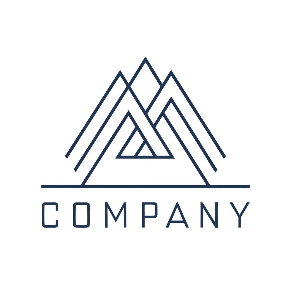 Creative and Elegant Abstract Minimalistic Logo Design for any Brand, Company vector