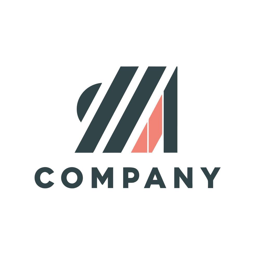 Creative and Elegant Abstract Minimalistic Logo Design for any Brand, Company vector