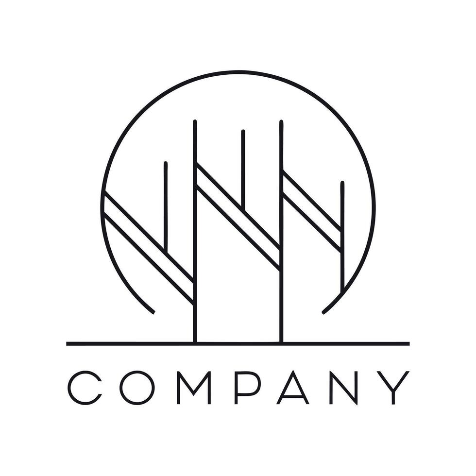Creative and Elegant Abstract Minimalistic Logo Design for any Brand, Company vector