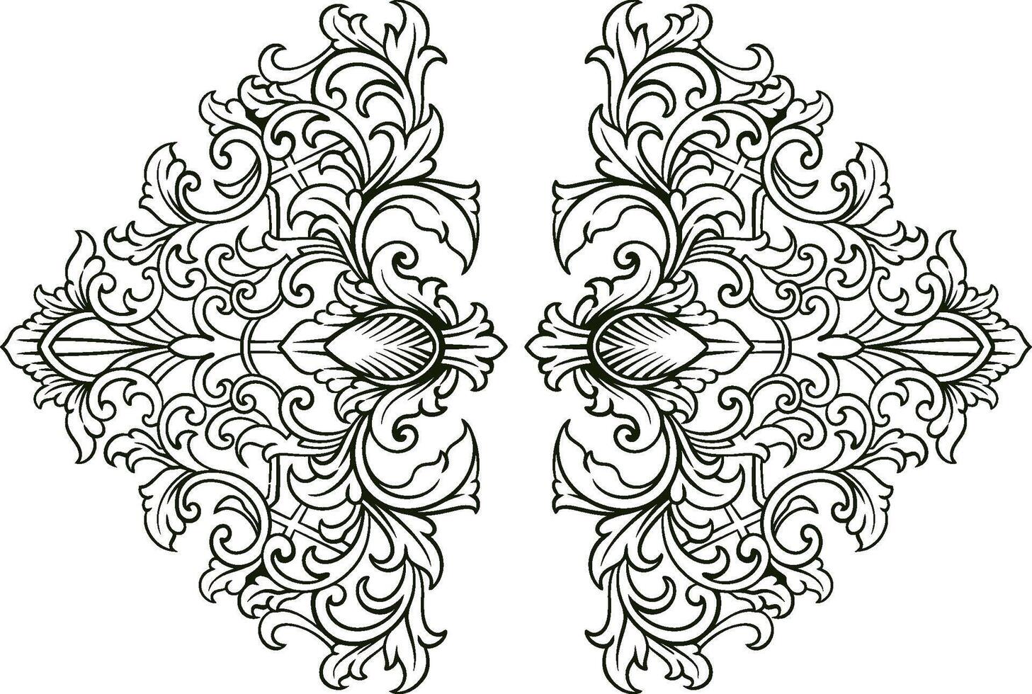 Floral Ornament Element vector