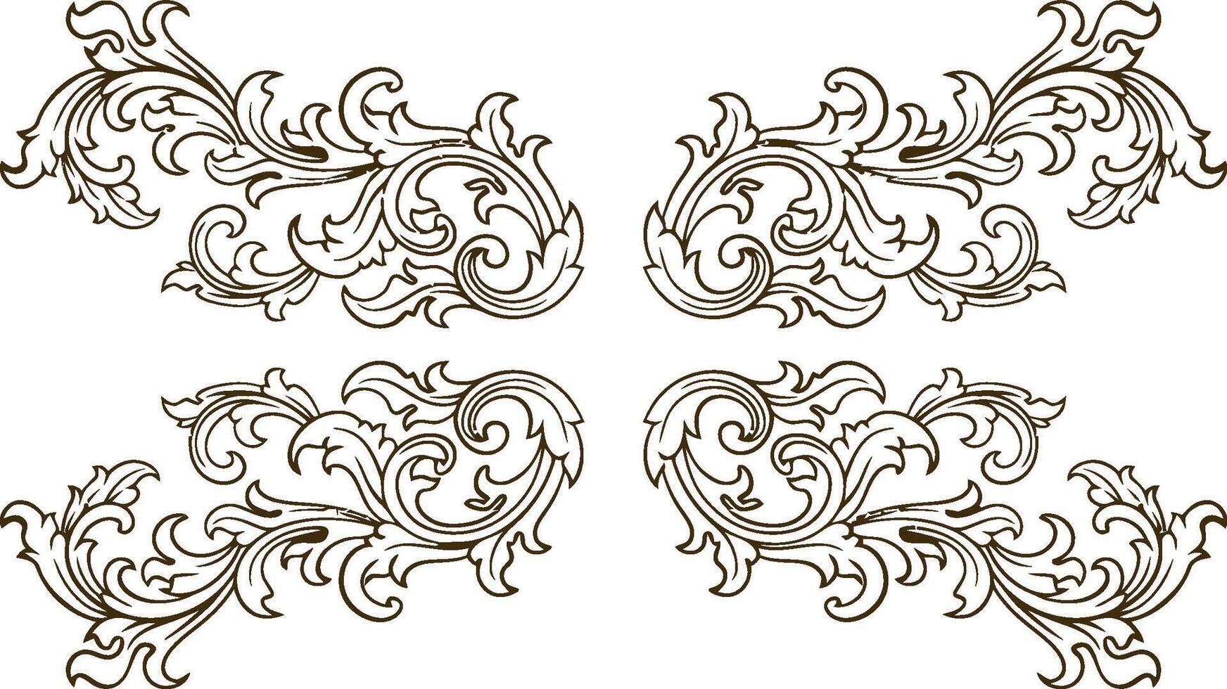 Floral Ornament Element vector