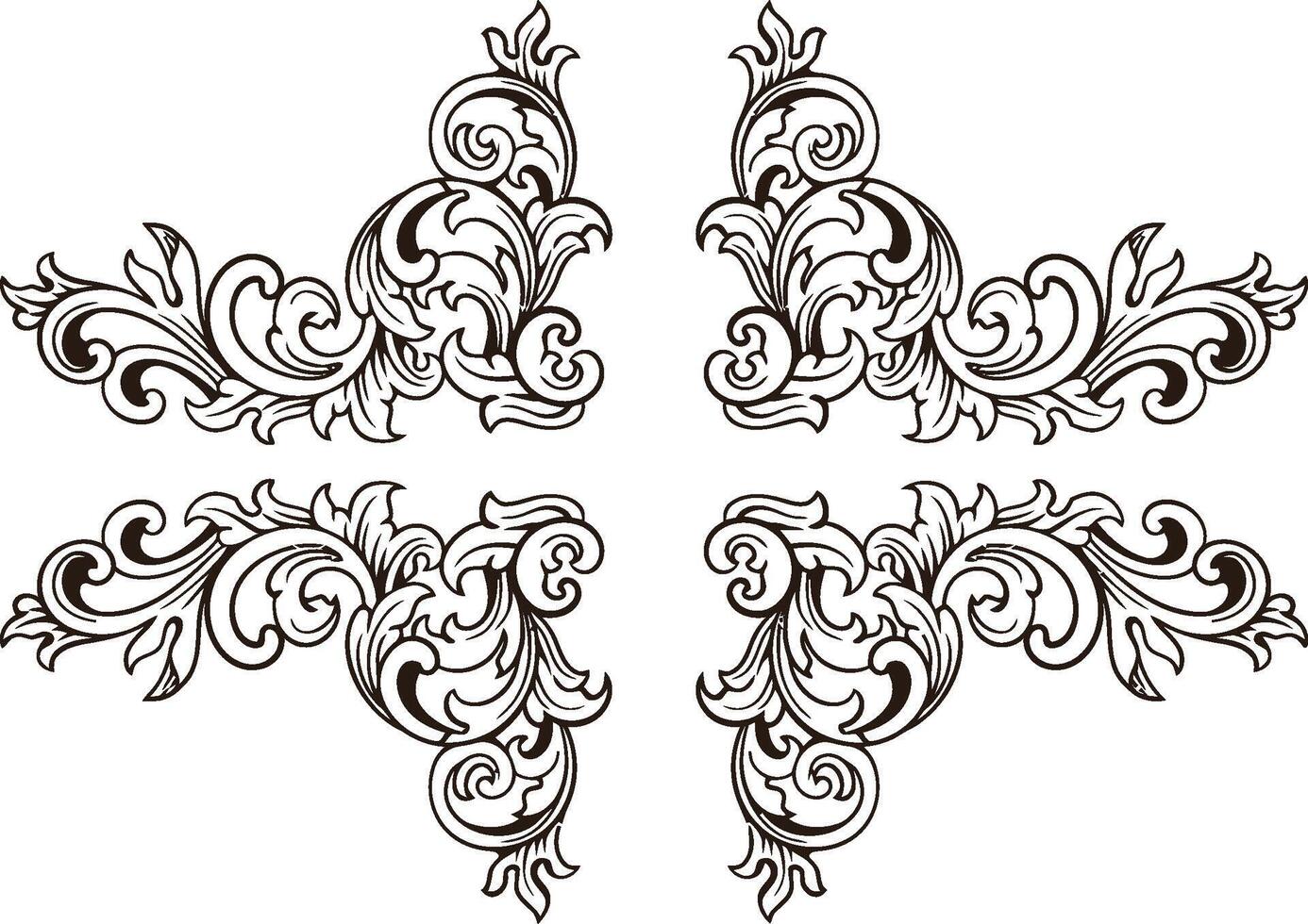 Floral Ornament Element vector