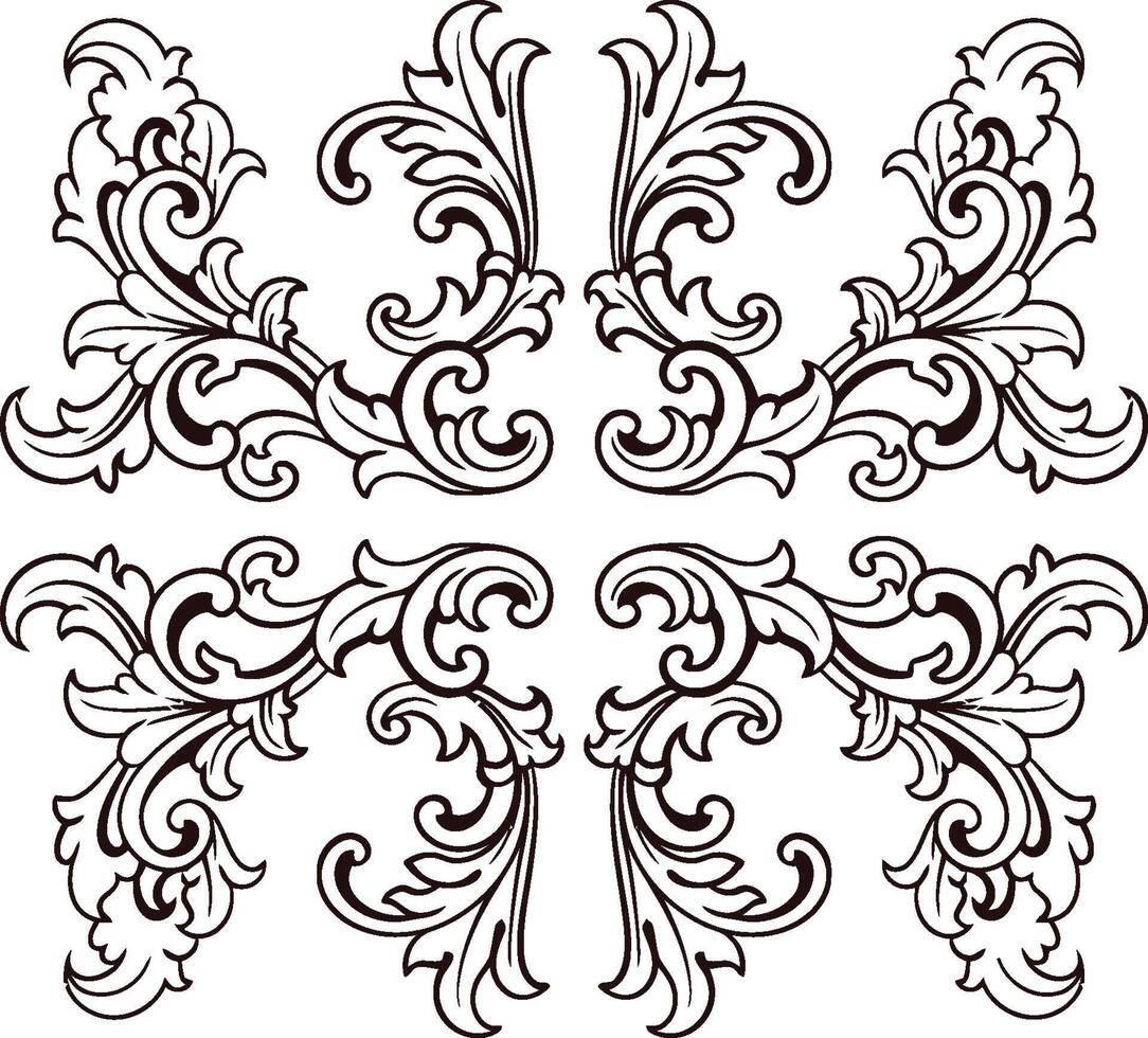 Floral Ornament Element vector